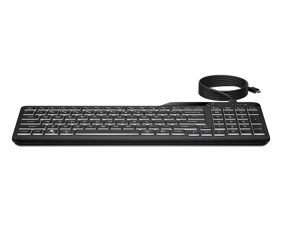HP 400 backlit wired keyboard