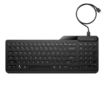 HP 400 backlit wired keyboard