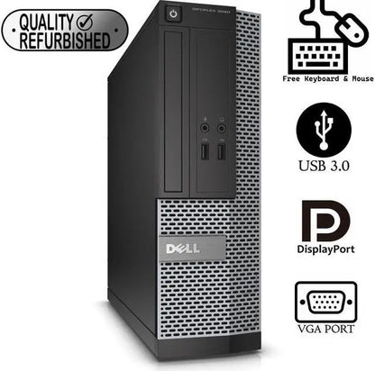 Dell OptiPlex 3020 SFF – Small Form Factor Business Desktop | Intel Core i3/i5/i7 (4th Gen) | Reliable, Secure & Upgrade‑Ready | Windows 10/11 Pro