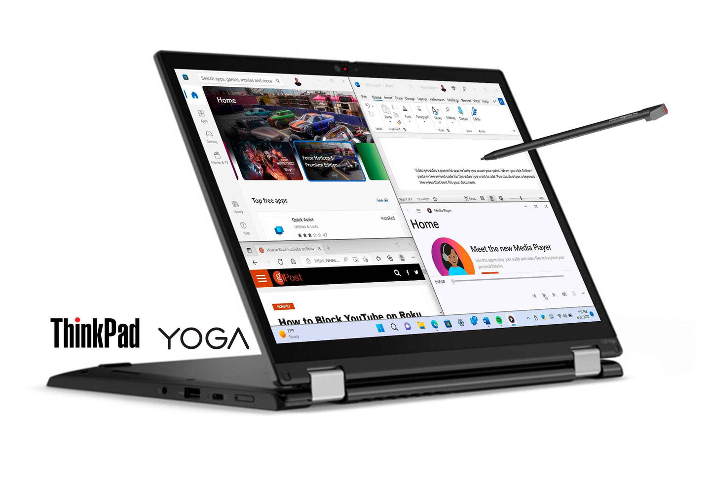 Lenovo ThinkPad L13 Yoga – 13.3" 2‑in‑1 Touchscreen Business Laptop | Intel Core i5/i7 | Lightweight, Secure & Versatile | Windows 10/11 Pro