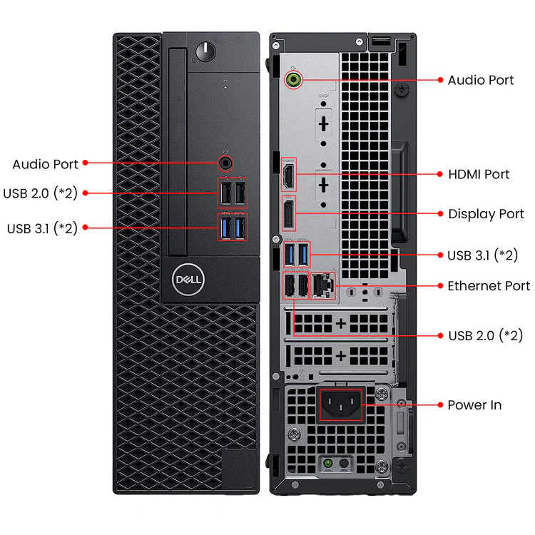 Dell OptiPlex 3060 SFF – Small Form Factor Business Desktop | Intel 8th Gen Core i3/i5/i7 | Fast, Secure & Space‑Saving | Windows 10/11 Pro